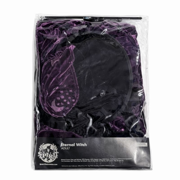 Spirit Halloween Eternal Witch Costume Adult Large 12/14 – Dress Hat Cape - Picture 4 of 4
